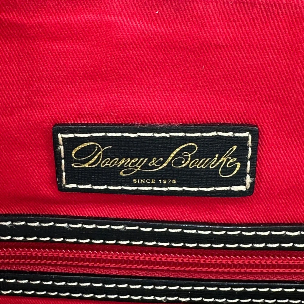 Dooney & Bourke Zip Pod Backpack Black Multi Colorful Logo BDDLC0973 MKBL NEW